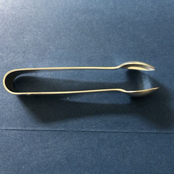ANTIQUE SILVER PLATED SUGAR CUBE TONGS MS LTD SHEFFIELD ENGLAND - Picture 3 of 5